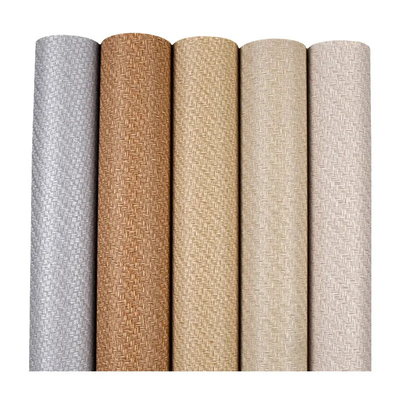 Power Tools Wallpaper - Solid color plain color linen cloth
