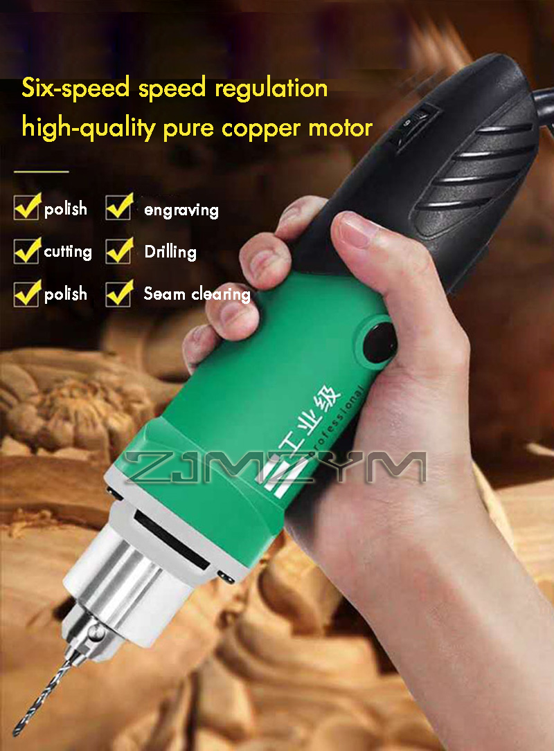 Power Tools For Woodworking - 6-Position Variable Speed High-Power Engraver Electric