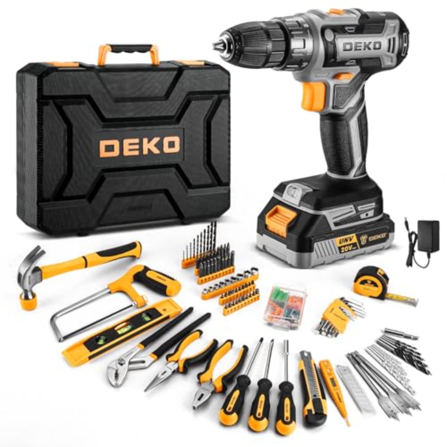 Power Tools Excel - Cordless Drill Tool Kit Set: 20V