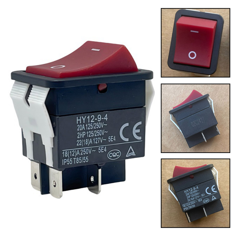 Power Tools For Woodworking - HY12-9-4 Rocker Switch 20A AC250V IP55