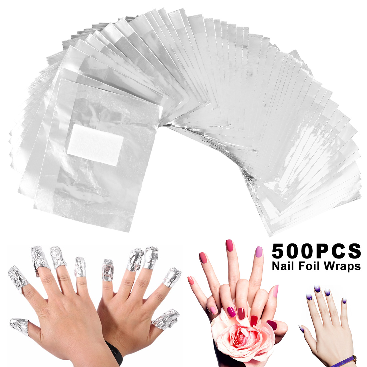 Power Tools Aldi - 500/1000Pcs Aluminium Foil Gel Nail Remover