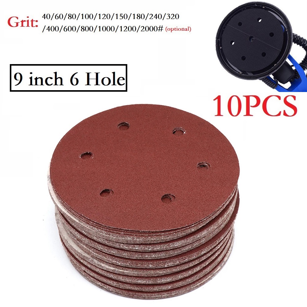 10 Pcs 9inch Sandpaper 225mm 6 - огляд і ціна Power Tools Wallpaper