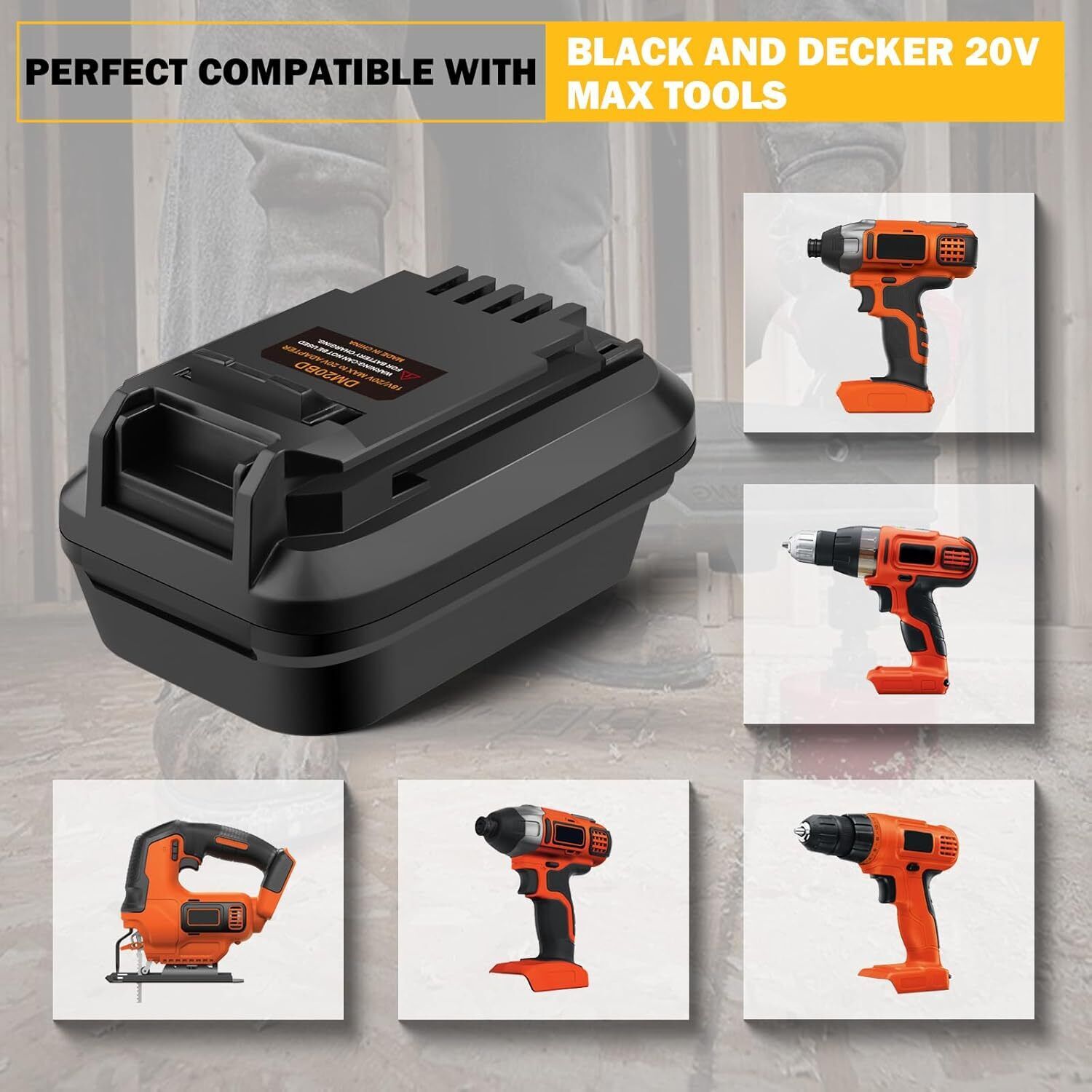DM20BD Battery Adapter for DeW - огляд і ціна Power Tools Excel