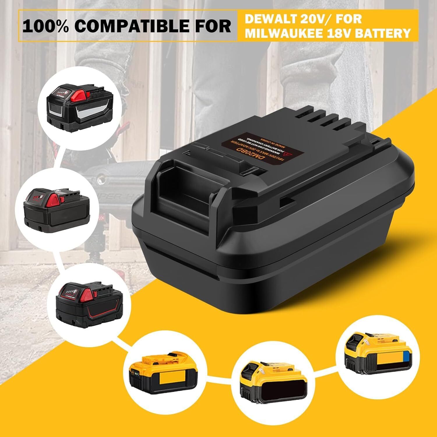 DM20BD Battery Adapter for DeW - огляд і ціна Power Tools Excel