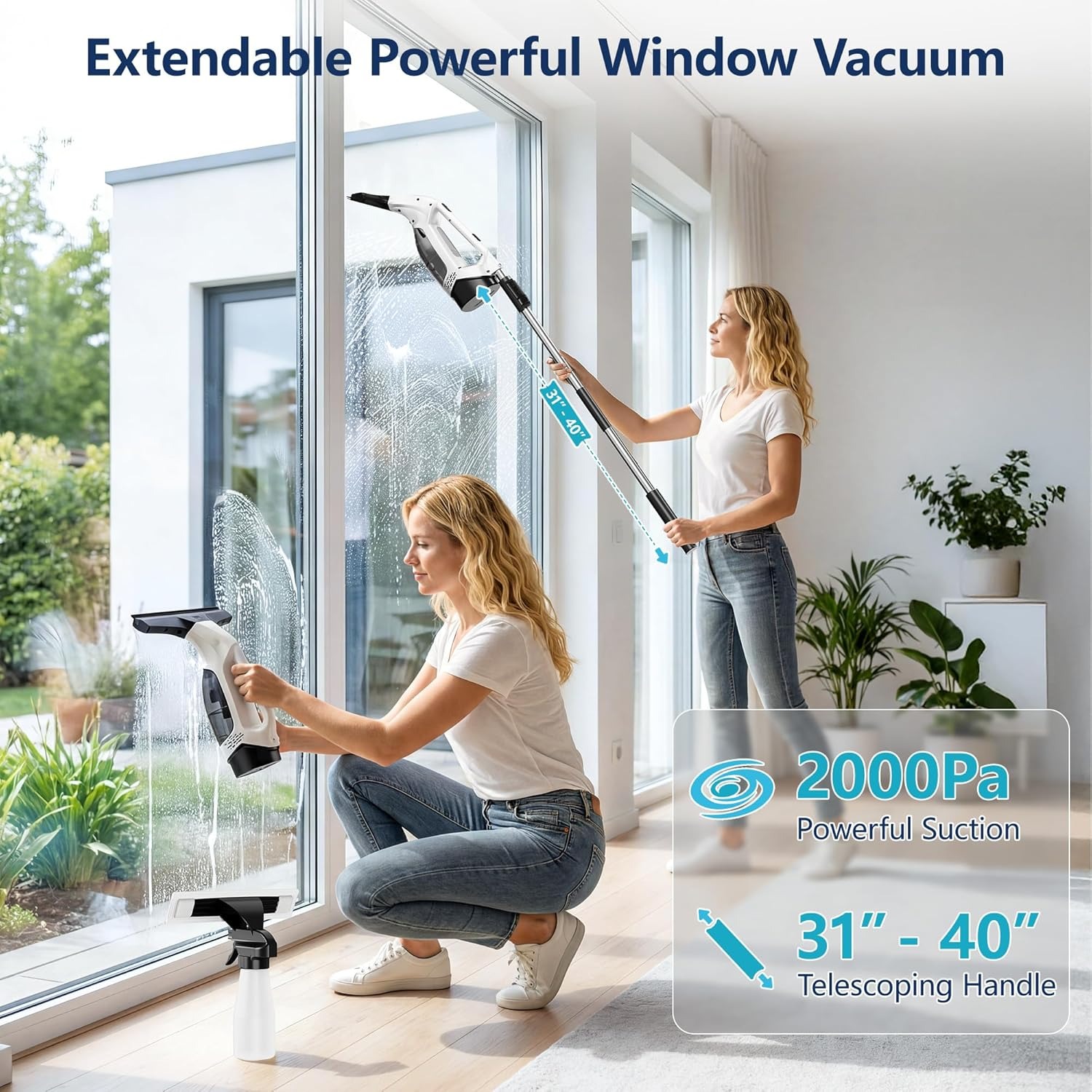 2000Pa Handheld Window Vacuum  - огляд і ціна Power Tools Set