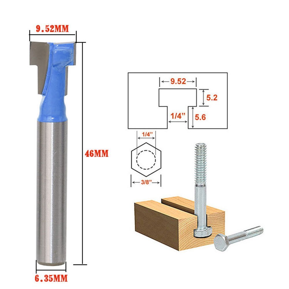 A11I 1/4 inch Shank T-Slot Cut - огляд і ціна Power Tools For Woodworking