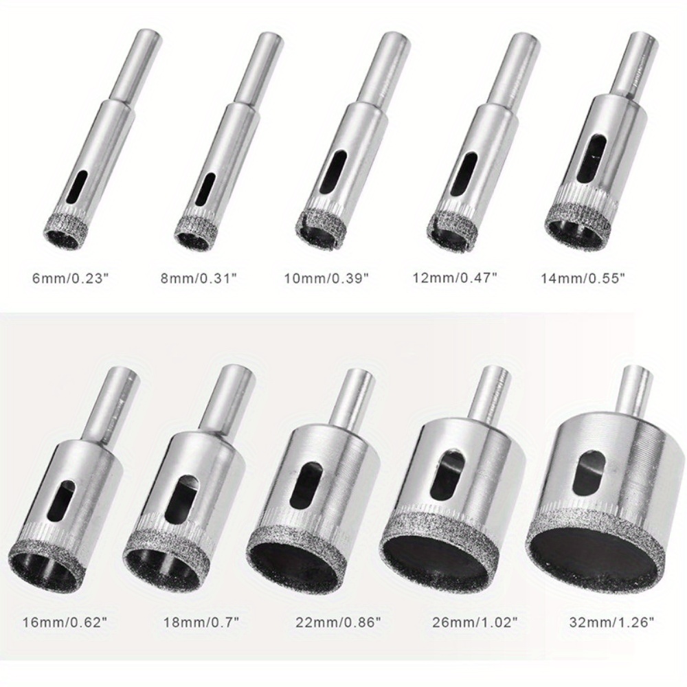 10 Piece Diamond Coated Drill  - огляд і ціна Power Tools Set