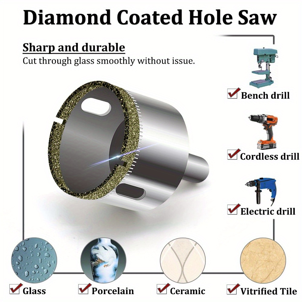 10 Piece Diamond Coated Drill  - огляд і ціна Power Tools Set