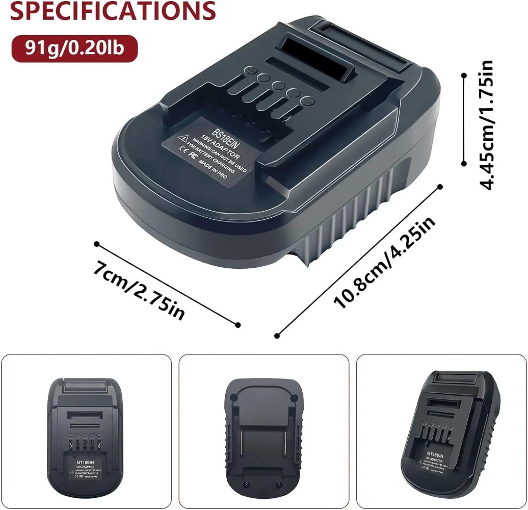 BS18EIN Battery Adapter for Bo - огляд і ціна Power Tools Excel