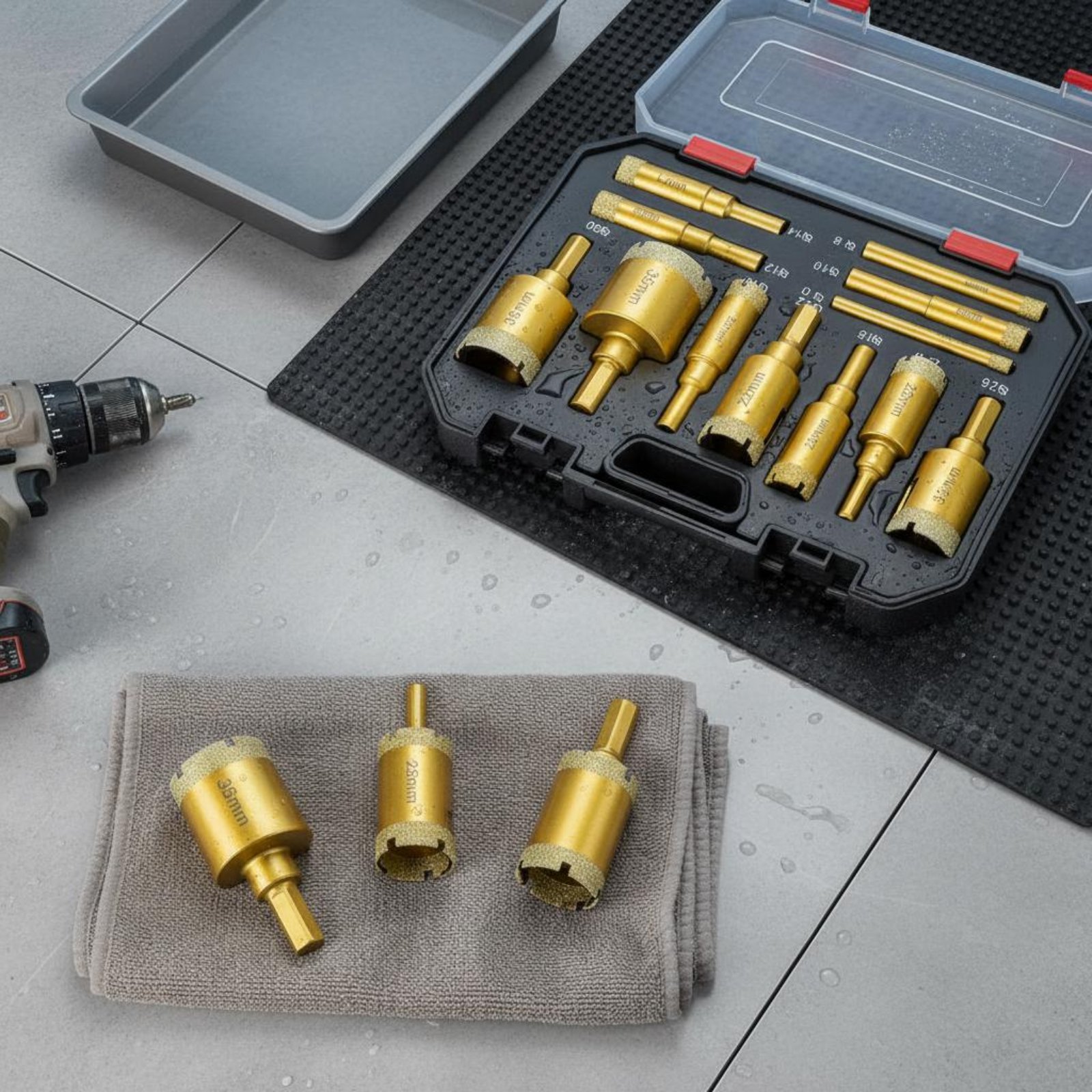 12 Pieces Brazed Crystal Drill - огляд і ціна Power Tools Set