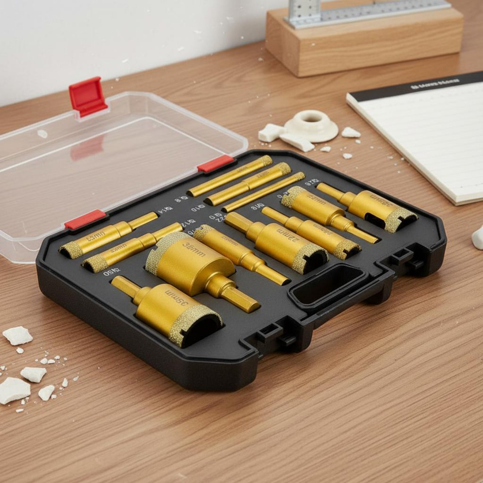 12 Pieces Brazed Crystal Drill - огляд і ціна Power Tools Set