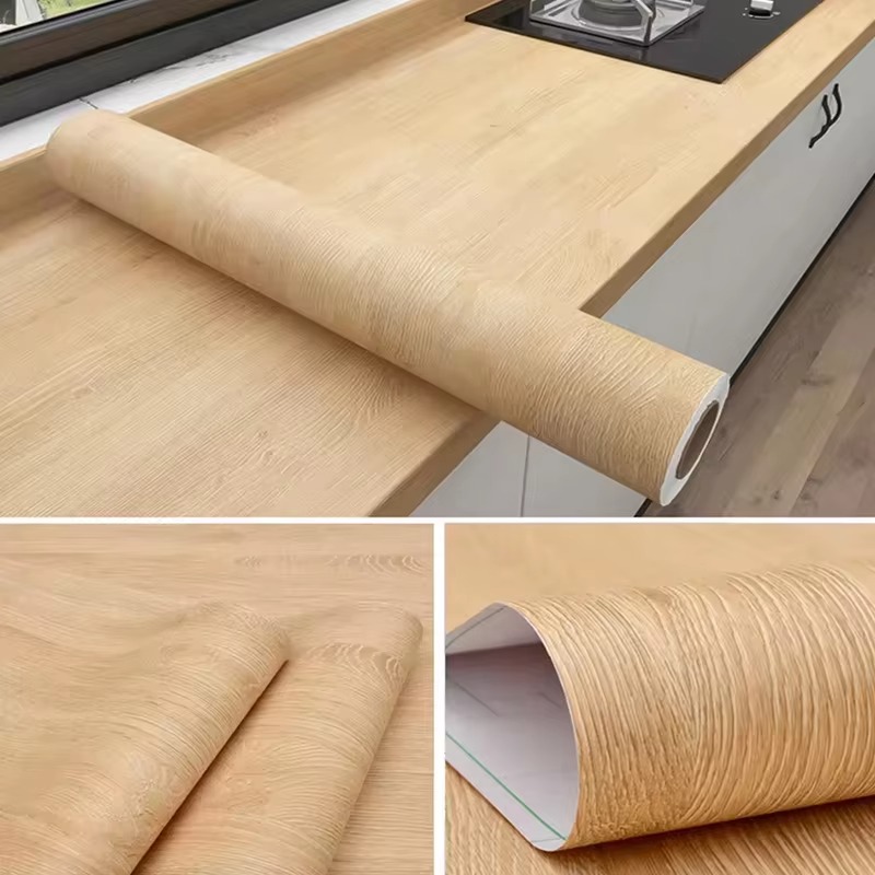 PVC vinyl yellow oak grain dec - огляд і ціна Power Tools Wallpaper