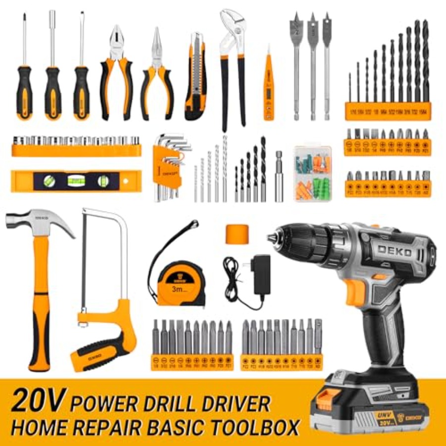 Cordless Drill Tool Kit Set: 2 - огляд і ціна Power Tools Excel
