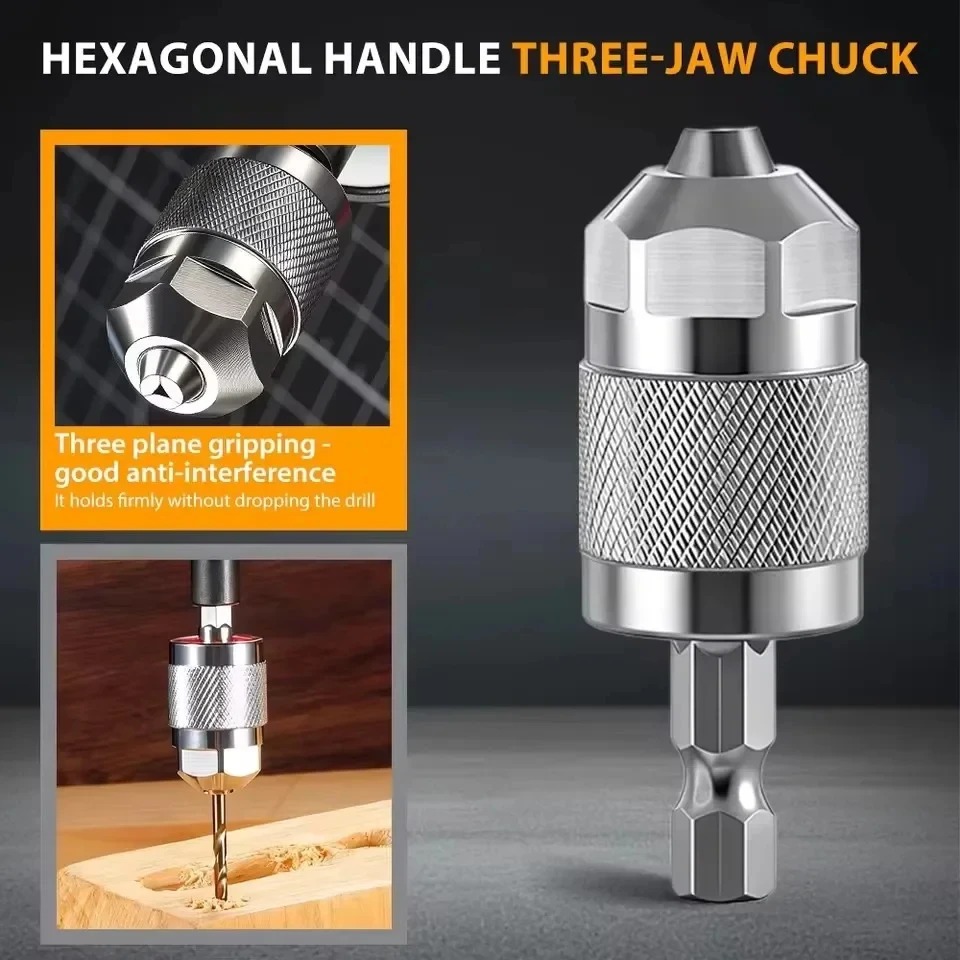 3-Jaw Keyless Drill Chuck Adap - огляд і ціна Power Tools For Woodworking